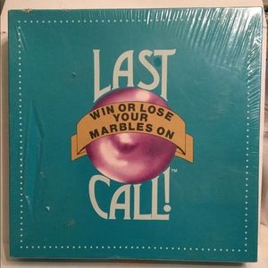 Last Call Marble Game 8+ y/o 2-6 Players/Teams NEW